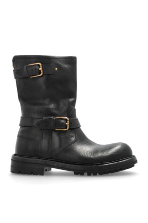 Dolce & Gabbana Leather biker boots | Men's | Vitkac